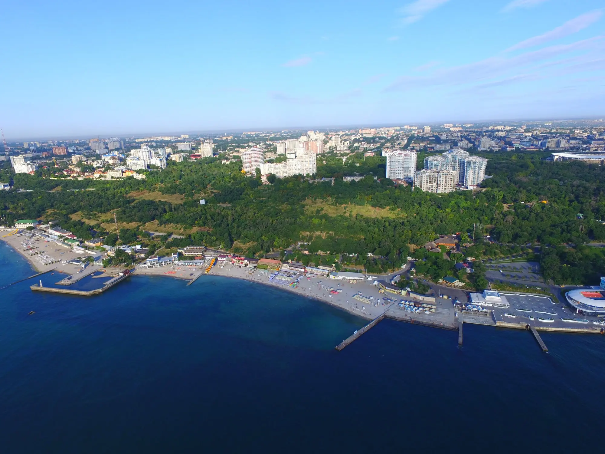 Узбережжя Ланжерону з висоти